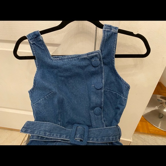 ASOS Denim Belted Dress size US 4 - Picture 4 of 6
